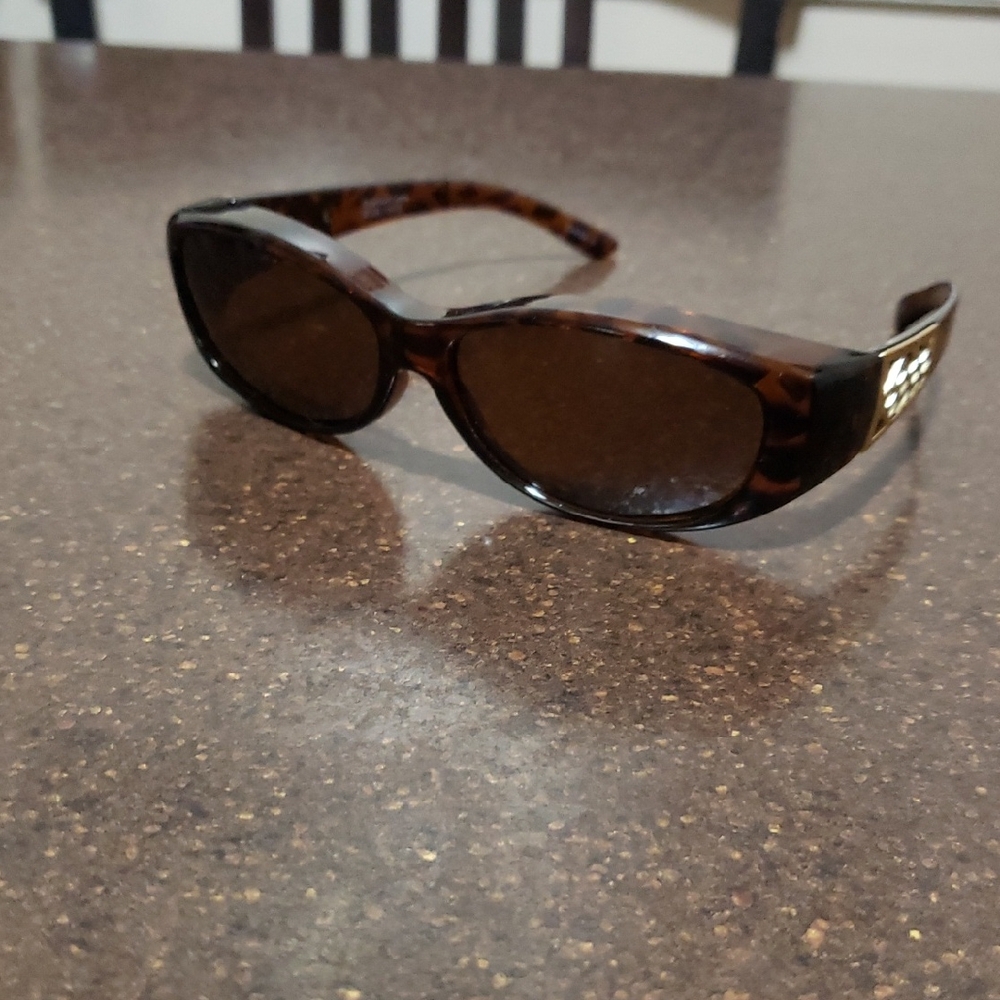 Solar Shield FITS OVER FO-012 TOR DRV Brown Tortoise POLARIZED Sunglasses 100%UV